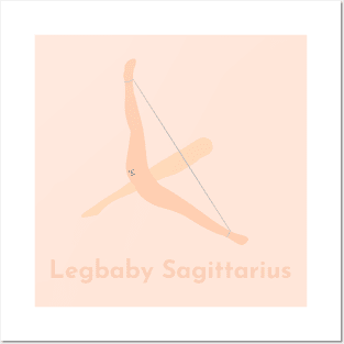 Legbaby Sagittarius | Zodiac | Cute | Funny | Weird | Gift | Minimalist | Star Sign | Astrology | Posters and Art